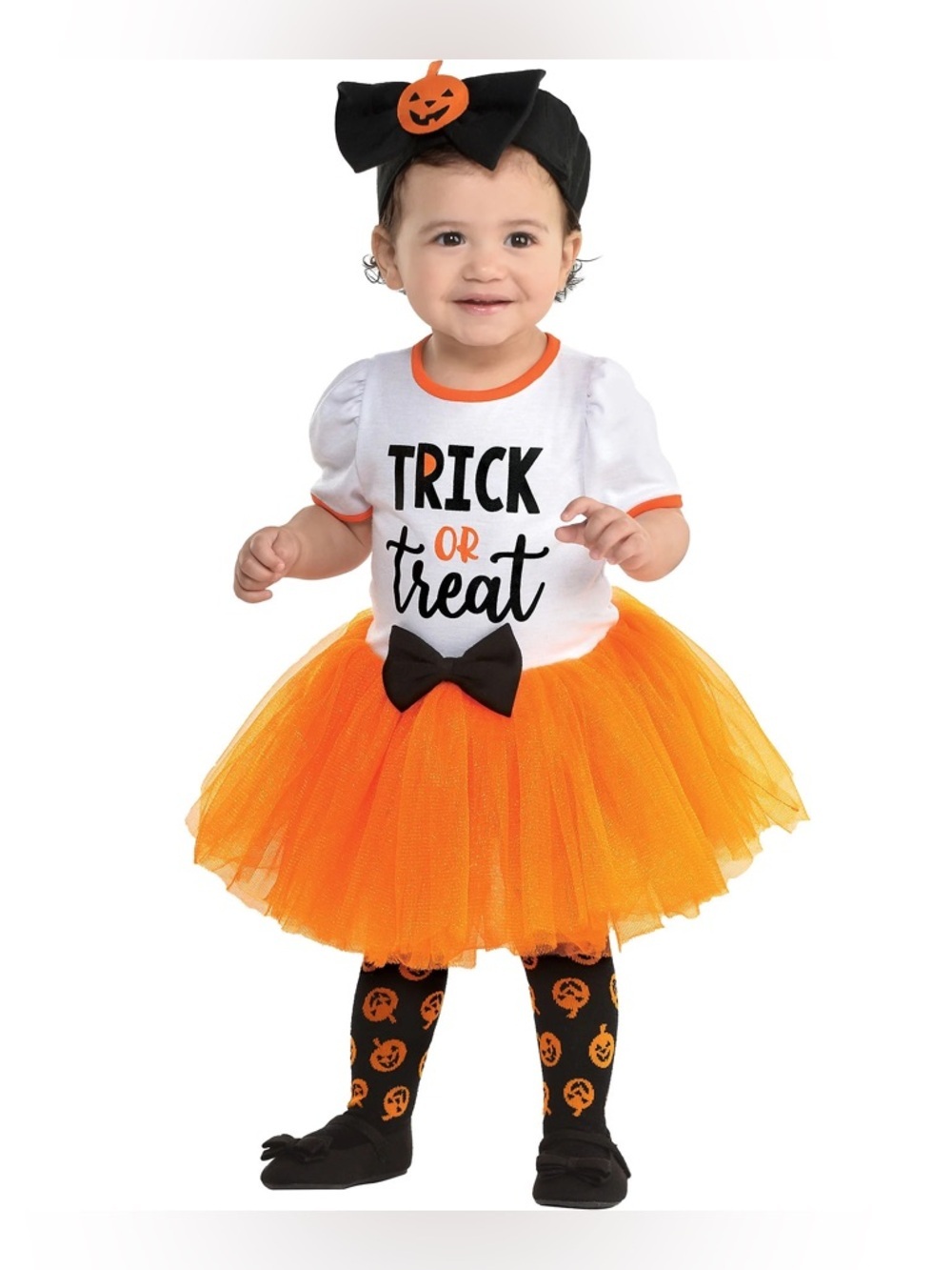 Halloween 'Trick or Treat' Orange Tutu Costume for Kids